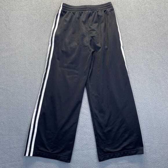 ADIDAS‎ Boys Sweat Pants  Basketball -Black Size Medium,Pockets,Wide Leg,Comfort - Picture 2 of 11